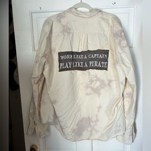 XL hand-made beach cover up shirt